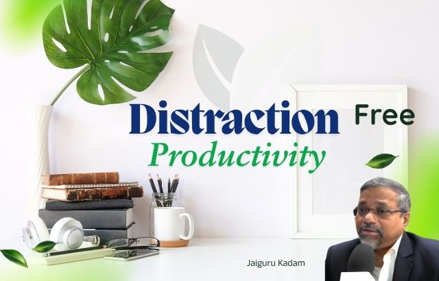 Distraction-free workspace setup for deep work and productivity